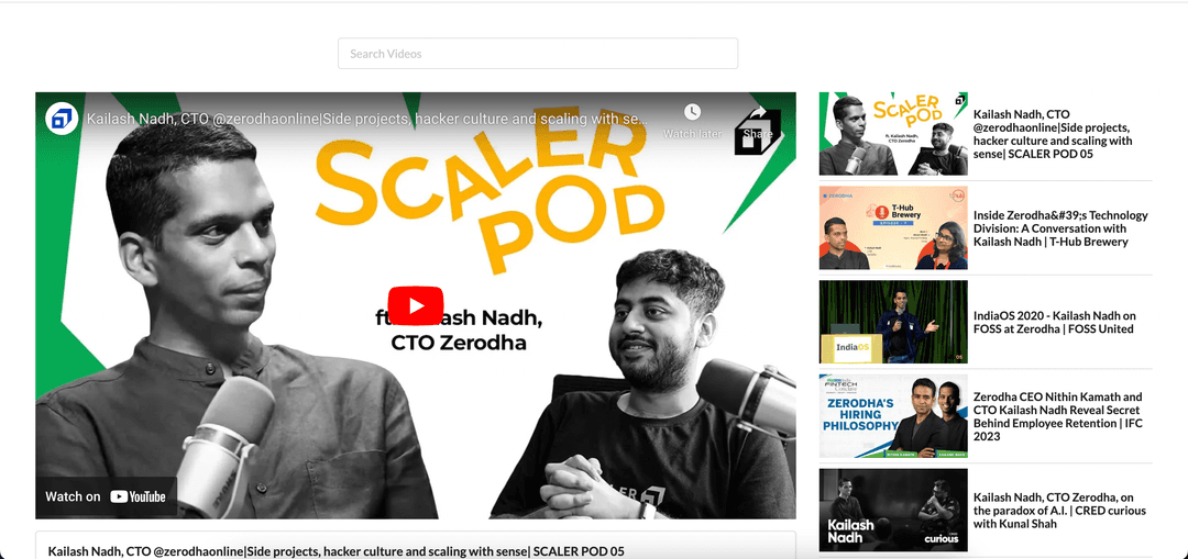 Youtube Browser